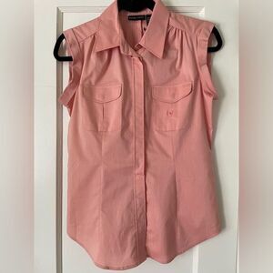 New York & Company | The Madison Sleeveless Shirt | Pink | Size Small